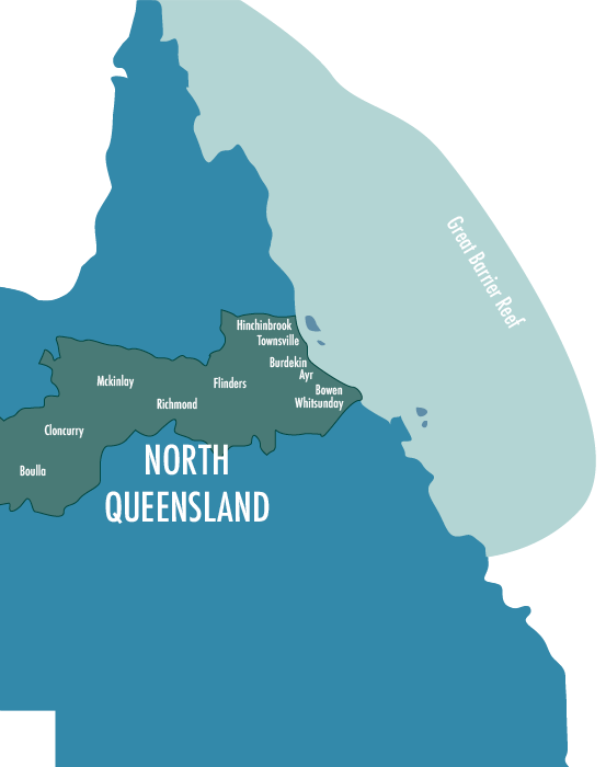 map of queensland